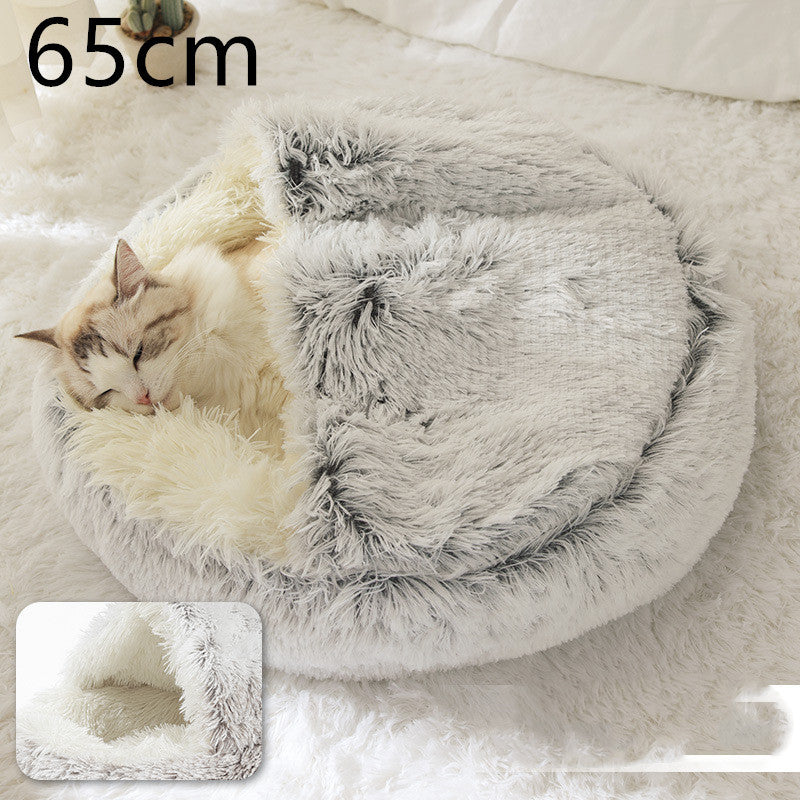 2 In 1 Dog And Cat Bed Pet Winter Bed Ro