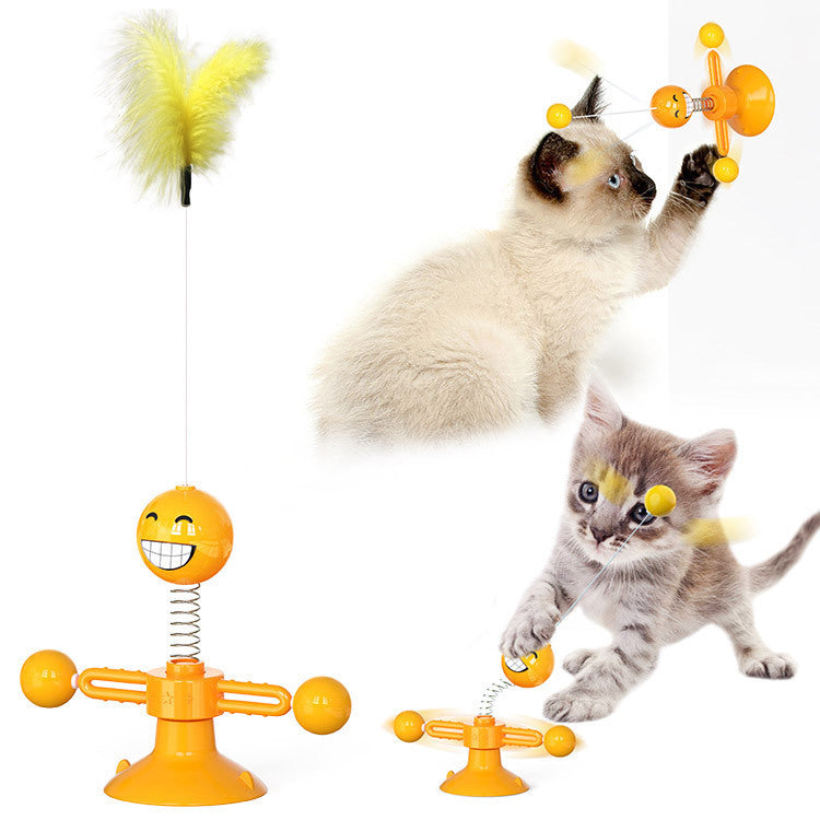 Cat Rotating Windmill Multi-Function Toys Itch Scratchi