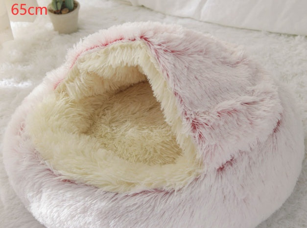2 In 1 Dog And Cat Bed Pet Winter Bed Ro