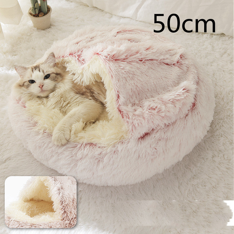 2 In 1 Dog And Cat Bed Pet Winter Bed Ro