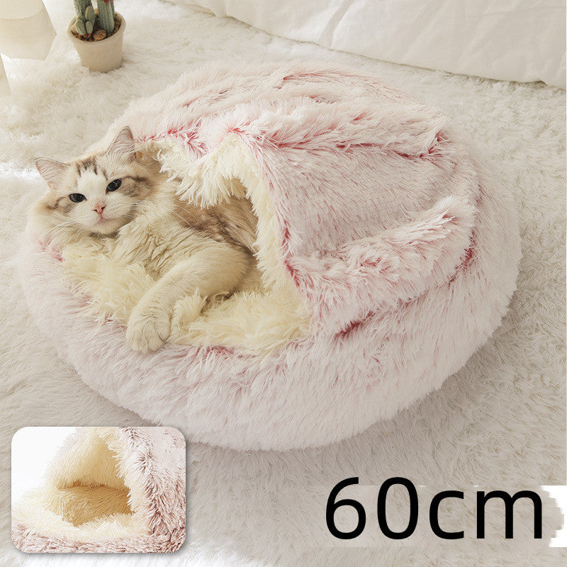 2 In 1 Dog And Cat Bed Pet Winter Bed Ro