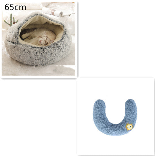 2 In 1 Dog And Cat Bed Pet Winter Bed Ro