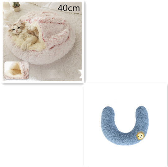 2 In 1 Dog And Cat Bed Pet Winter Bed Ro