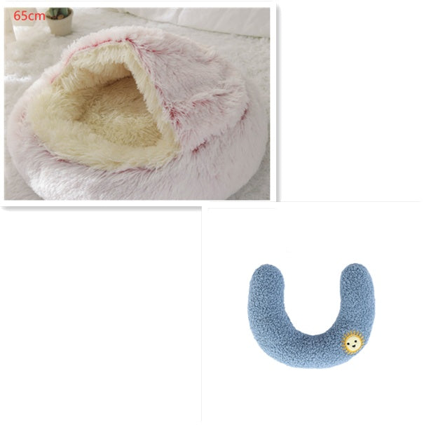 2 In 1 Dog And Cat Bed Pet Winter Bed Ro