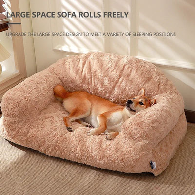 Plush Pet Sofa Bed - All-season, Non-slip