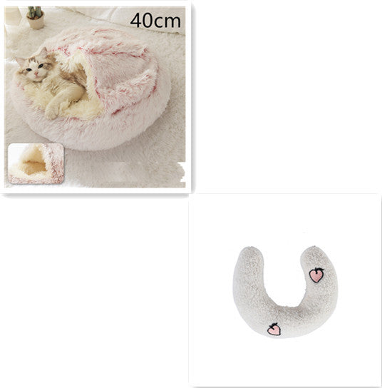 2 In 1 Dog And Cat Bed Pet Winter Bed Ro
