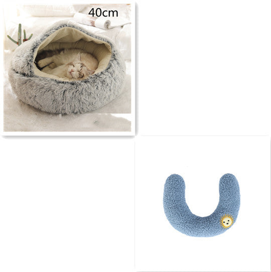 2 In 1 Dog And Cat Bed Pet Winter Bed Ro