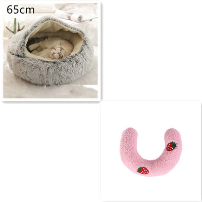 2 In 1 Dog And Cat Bed Pet Winter Bed Ro