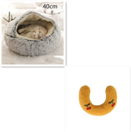 2 In 1 Dog And Cat Bed Pet Winter Bed Ro