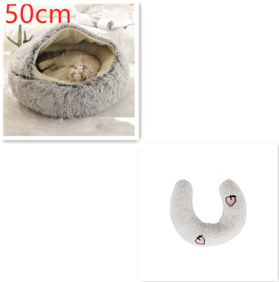 2 In 1 Dog And Cat Bed Pet Winter Bed Ro