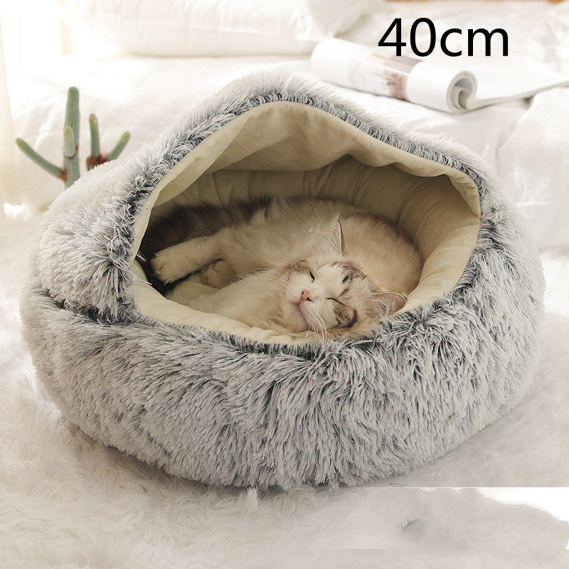 2 In 1 Dog And Cat Bed Pet Winter Bed Ro