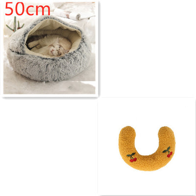 2 In 1 Dog And Cat Bed Pet Winter Bed Ro