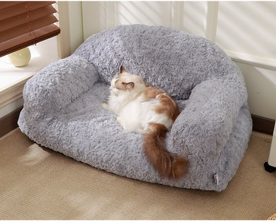 Plush Pet Sofa Bed - All-season, Non-slip
