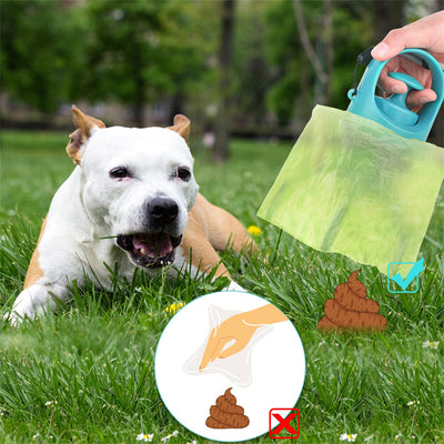 Portable Lightweight Dog Pooper Scooper With Built-in Poop