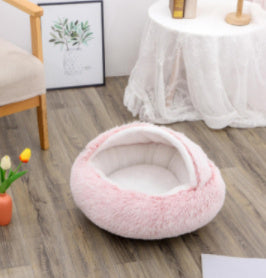 2 In 1 Dog And Cat Bed Pet Winter Bed Ro