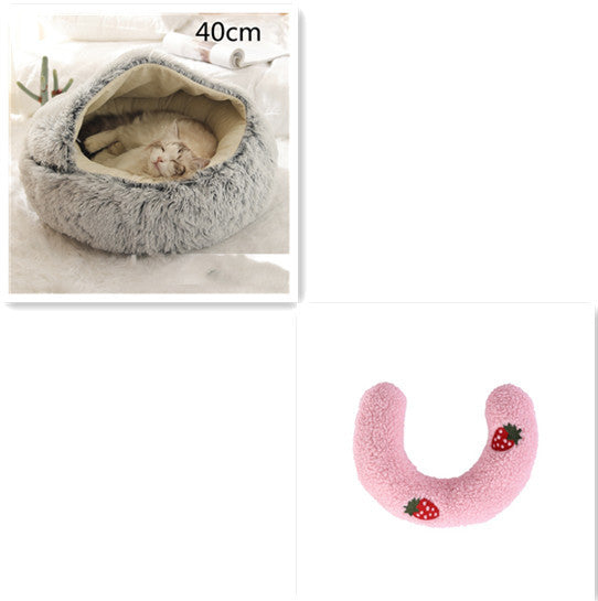 2 In 1 Dog And Cat Bed Pet Winter Bed Ro