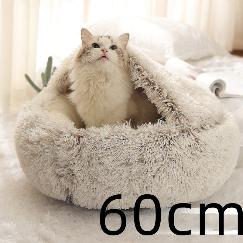 2 In 1 Dog And Cat Bed Pet Winter Bed Ro