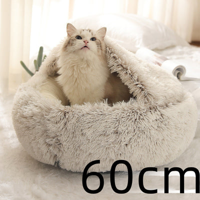 2 In 1 Dog And Cat Bed Pet Winter Bed Ro
