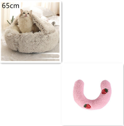 2 In 1 Dog And Cat Bed Pet Winter Bed Ro
