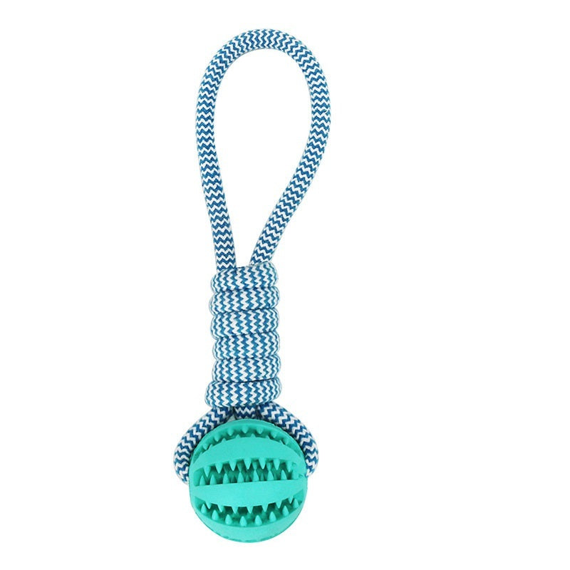 Dog Toys Treat Balls Interactive Hemp Rope Rubber Leaking