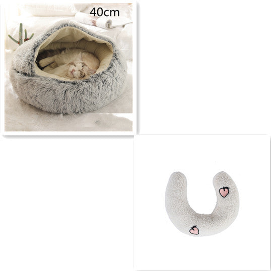 2 In 1 Dog And Cat Bed Pet Winter Bed Ro