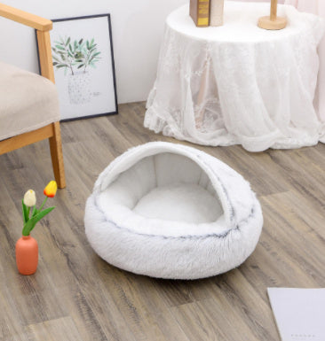 2 In 1 Dog And Cat Bed Pet Winter Bed Ro