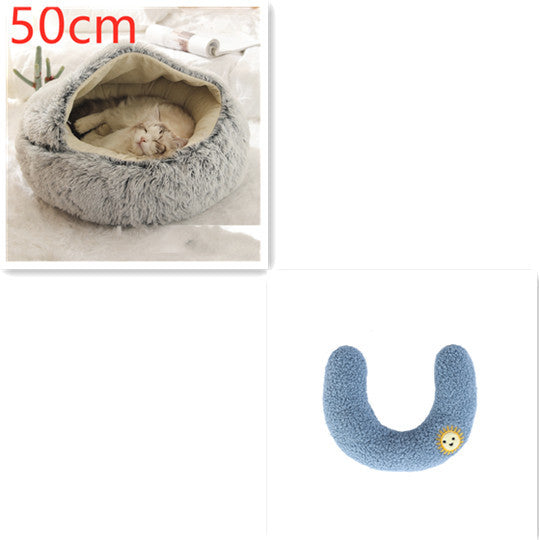 2 In 1 Dog And Cat Bed Pet Winter Bed Ro
