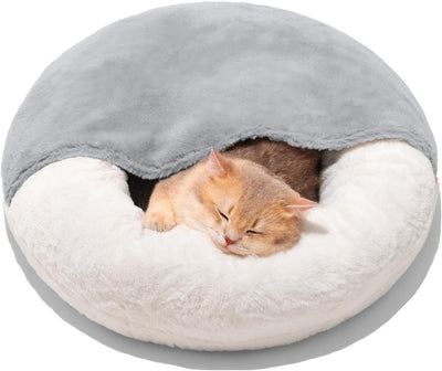 MEWOOFUN Enclosed Cat Bed Cave - Washable