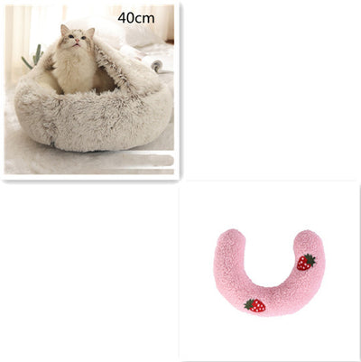 2 In 1 Dog And Cat Bed Pet Winter Bed Ro