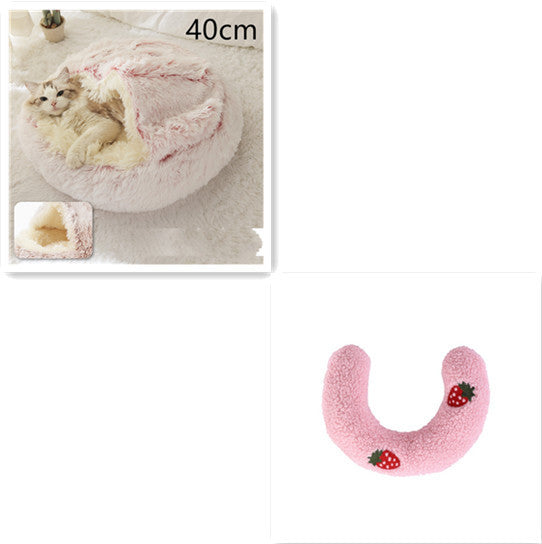 2 In 1 Dog And Cat Bed Pet Winter Bed Ro